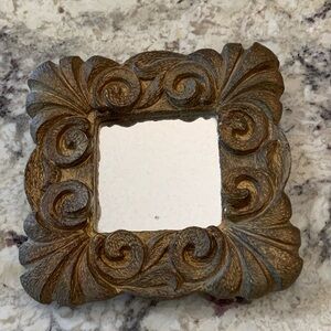Rustic Brown Ornate Squa - Decorative Home Accent